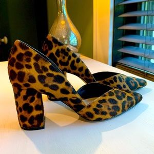 1.State leopard block heels